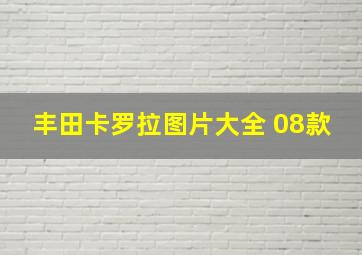 丰田卡罗拉图片大全 08款